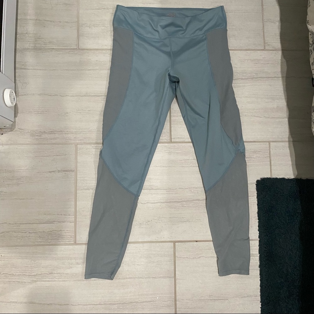 Mesh baby blue leggings